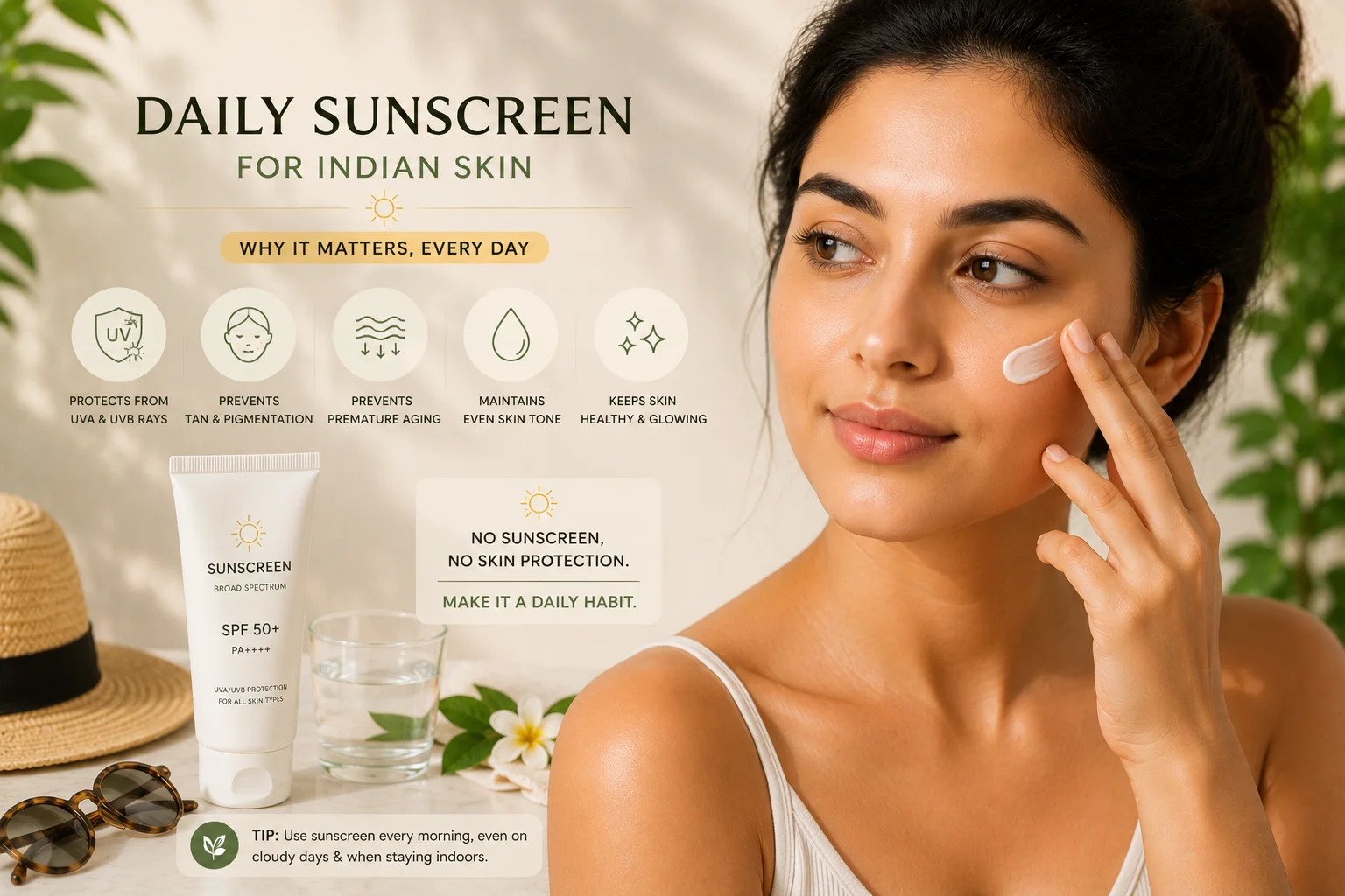 Why Daily Sunscreen Matters for Indian Skin, Even Indoors