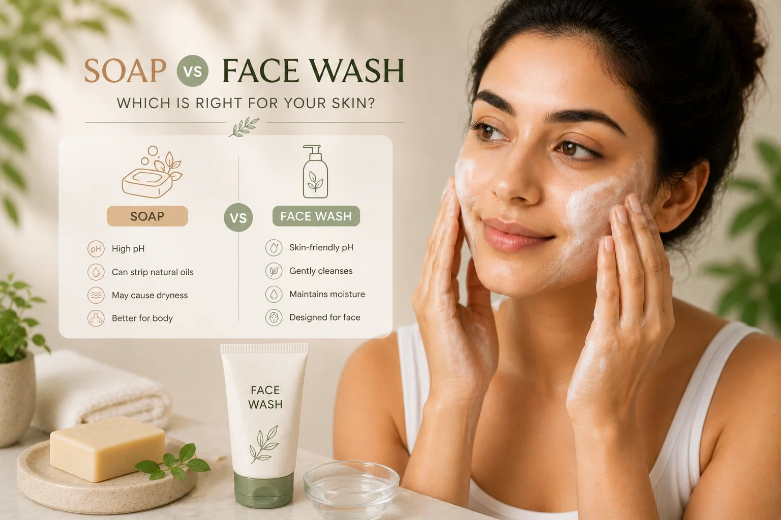 Soap vs Face Wash: Which Is Right for Your Skin?