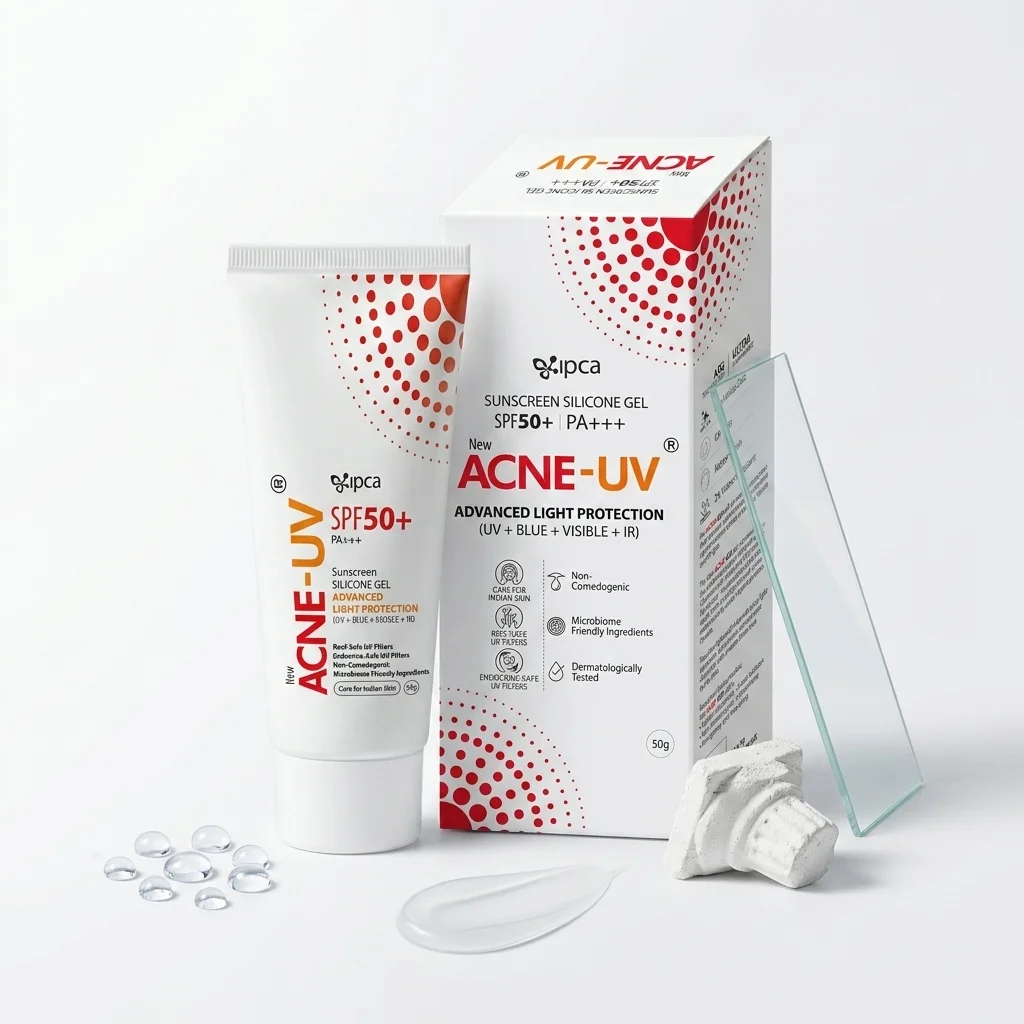 IPCA Acne-UV Gel Sunscreen SPF 50 & PA+++ 50g - Image 1