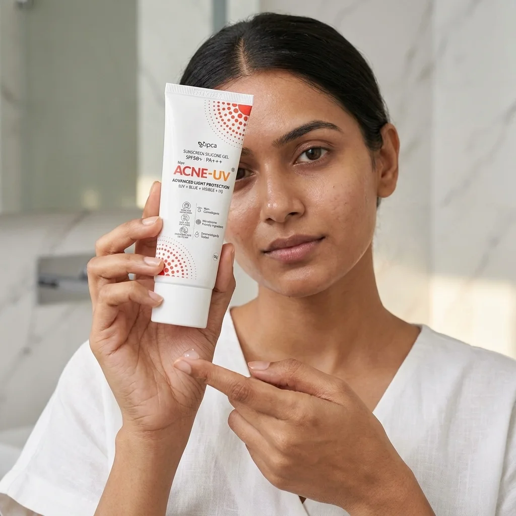 IPCA Acne-UV Gel Sunscreen SPF 50 & PA+++ 50g - Image 2