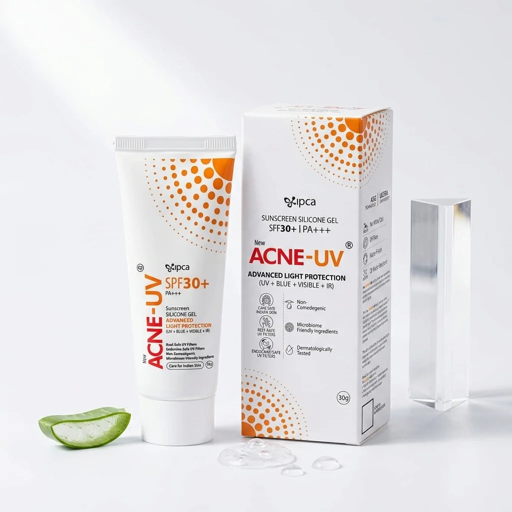 IPCA Acne-UV Silicone Sunscreen Gel SPF 30 PA+++ - Image 1