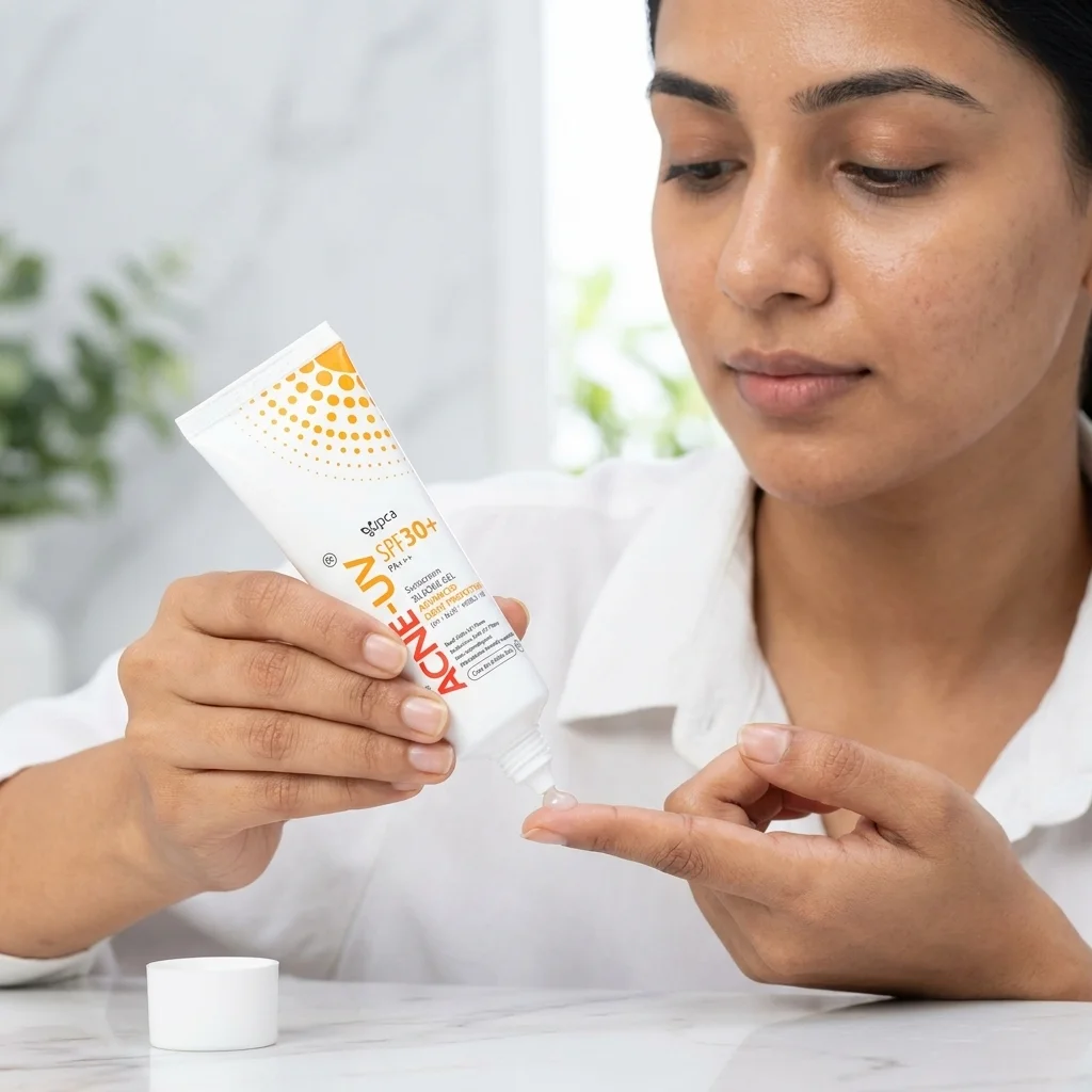 IPCA Acne-UV Silicone Sunscreen Gel SPF 30 PA+++ - Image 2