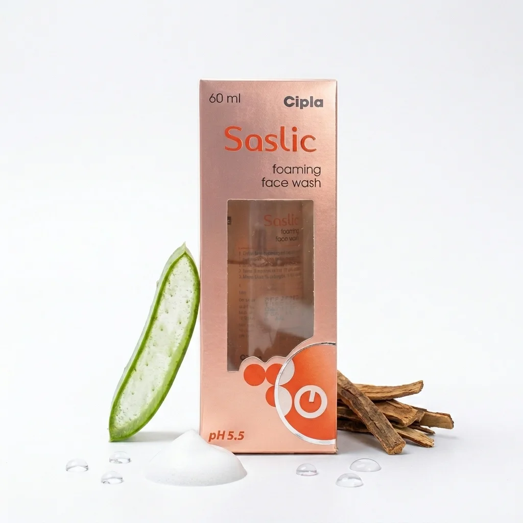 Saslic Foaming Face Wash 60ml - Image 1